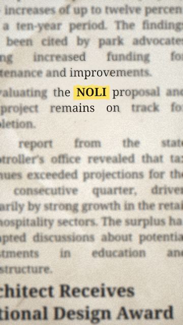 Animación de la frase “NOLI”