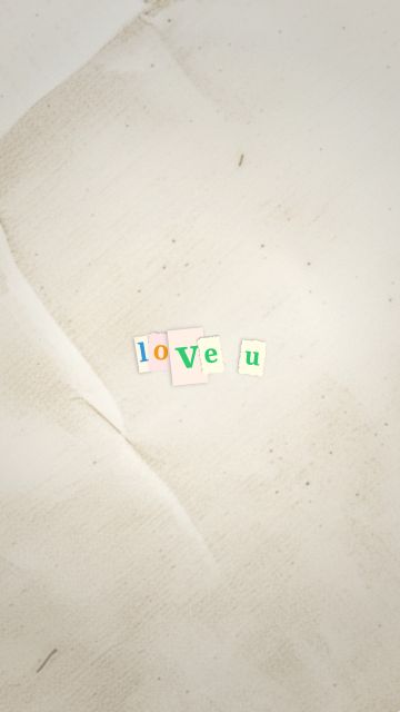 Animación de la frase “love u”