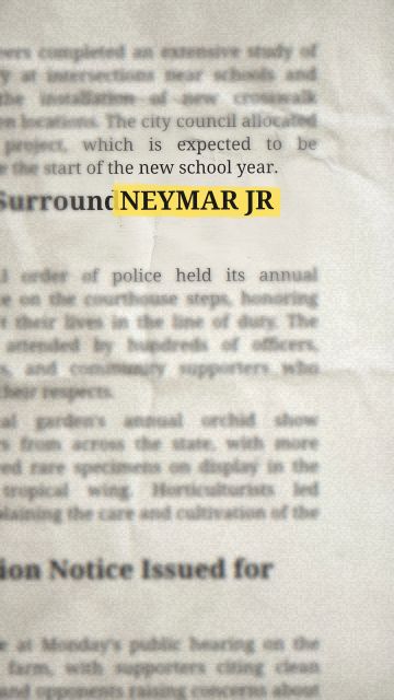 「NEYMAR JR」のアニメーション