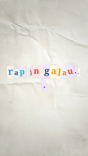 Animation de l'expression « rap jn galau... »