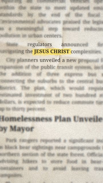 “JESUS CHRIST” 문구 애니메이션