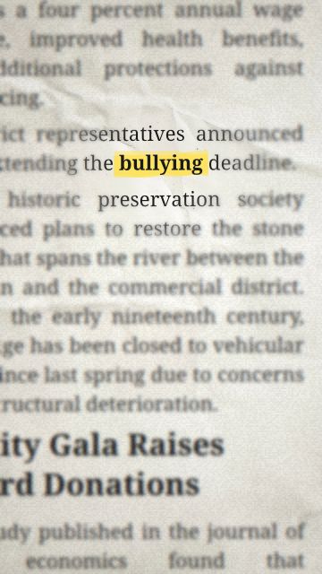 رسوم متحركة للعبارة “bullying”