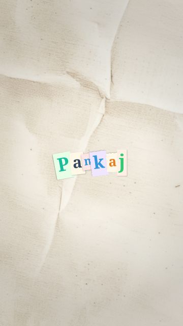Animation of the phrase “Pankaj”