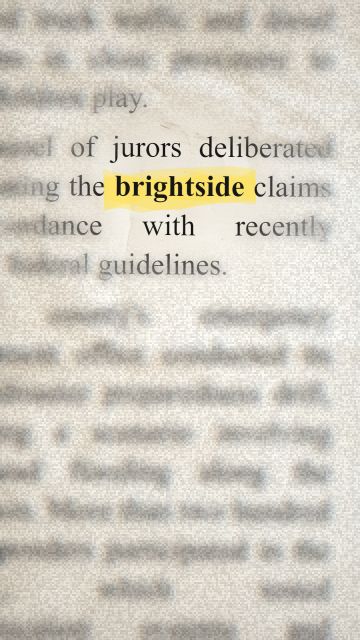 Animation of the phrase “brightside”