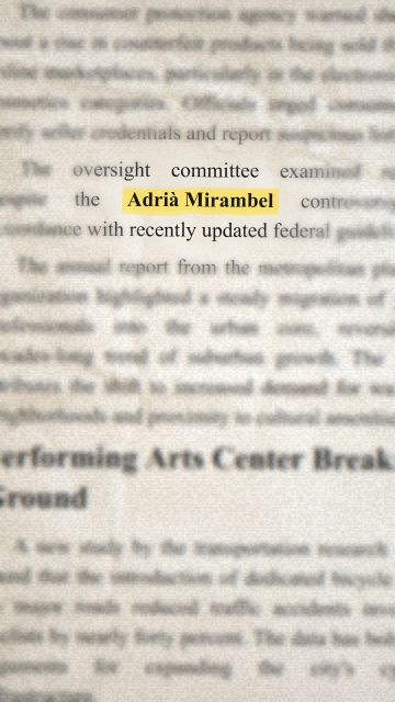 แอนิเมชันของข้อความ “Adrià Mirambel”