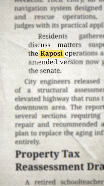 “Kaposi” 문구 애니메이션