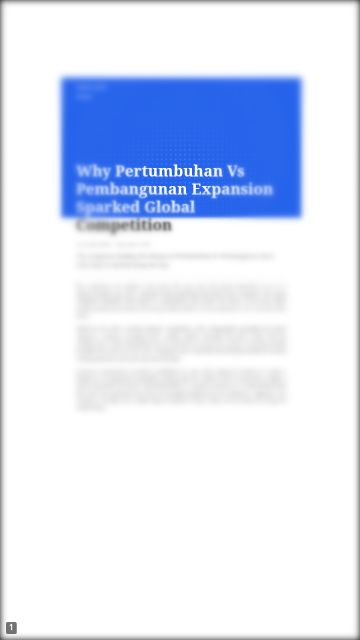 “Pertumbuhan Vs Pembangunan” वाक्यांश का एनिमेशन