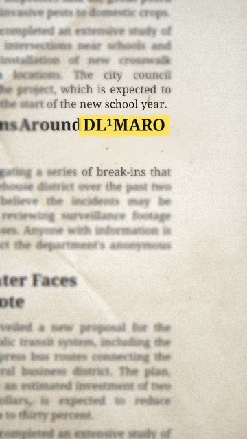 Animasi dari frasa “DL¹MARO”