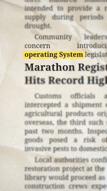 “operating System” 문구 애니메이션